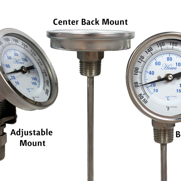 Bimetal Type Temperature Gauge - PCI Instruments